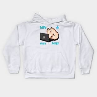 Laptop Cats ComputerTime Kids Hoodie